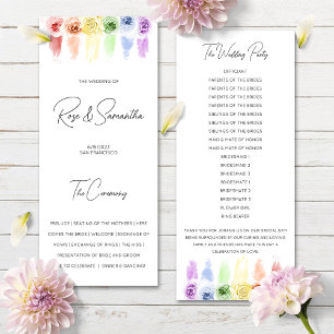 Programa de bodas con arco iris Boda lesbiana gay