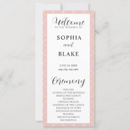 Programa de Bodas con Cristal Marrón, Amarillo y B