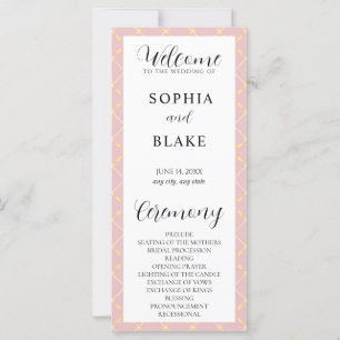 Programa de Bodas con Cristal Marrón, Amarillo y B