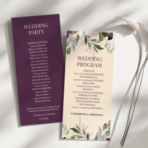 Programa de Bodas con Flores de Oro Beige