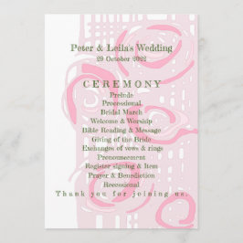 Programa de bodas Cultura Mosaico Floral Rosa 2