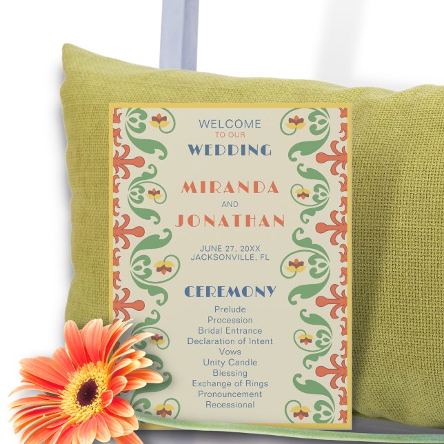 Programa de bodas de Art Nouveau (Subido por el creador)