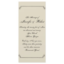 Programa de bodas de Art Nouveau Posh