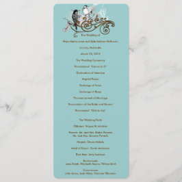 Programa de Bodas de Aves Amor Vintage