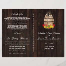 Programa de bodas de barril de vino de filiación d