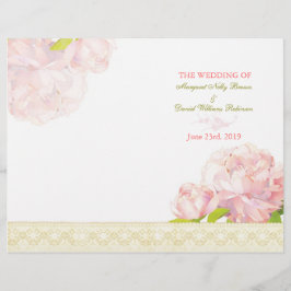 Programa de Bodas de Boda de Peón Rosa Primaveral