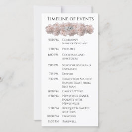 Programa de Bodas de Bodas-Peones Pastel Rosa-