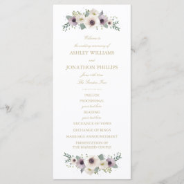 Programa de Bodas de Bouquet de Anemone