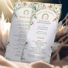 Programa de Bodas de Daisy Art Nouveau de Mucha