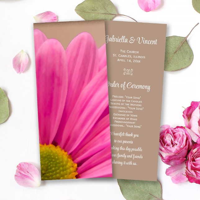 Programa de Bodas de Daisy de Gerber Pink (Subido por el creador)