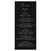 programa de bodas de deco vintage moderno en negro