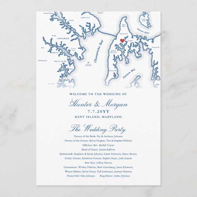 Programa de Bodas de Destino de Maryland de la Isl (Anverso)