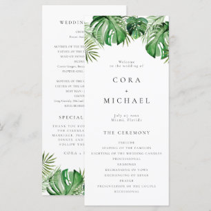 Programa de bodas de destino de playa tropical COR