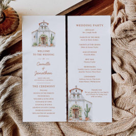 Programa de bodas de destino rústico