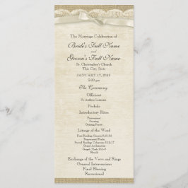 Programa de bodas de encaje y bodas de boga