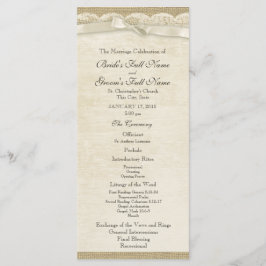 Programa de bodas de encaje y bodas de boga