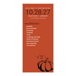 Programa de bodas de especias de calabaza