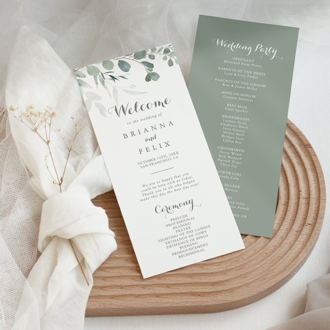 Programa de bodas de Eucalyptus para la vegetación (Subido por el creador)