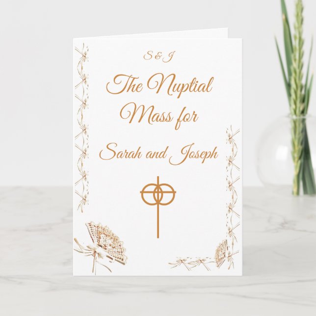 Programa de bodas de fans de Victoria Católica (Anverso)