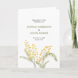 Programa de bodas de flores acuáticas de Mimosa