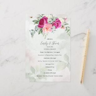 Programa de bodas de flores de eucalipto de vegeta