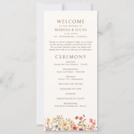 Programa de Bodas de Flores Silvestres en otoño