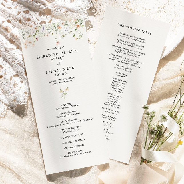 Programa de Bodas de Flores Silvestres Rústicas Vi (Subido por el creador)