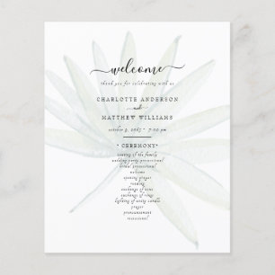 Programa de bodas de follaje tropical silenciado