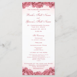 Programa de bodas de Hydrangea Rosa