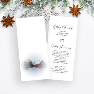 Programa de Bodas de Invierno con cubierta de Niev