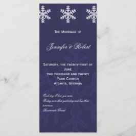 Programa de Bodas de Invierno de Copo de Nieve Azu