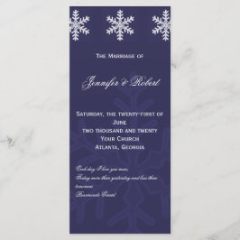 Programa de Bodas de Invierno de Copo de Nieve Azu