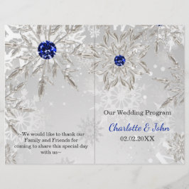 programa de bodas de invierno de copos de nieve az