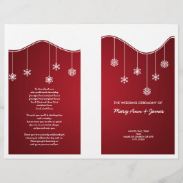 Programa de Bodas de Invierno Decoración de copos 