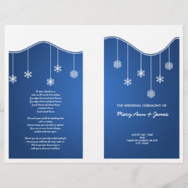 Programa de Bodas de Invierno Decoración de copos