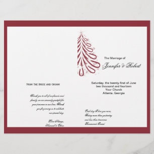 Programa de Bodas de Invierno Rojo y Blanco