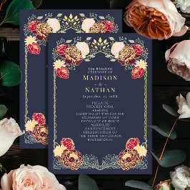 Programa de bodas de jardín floral encantado de fa