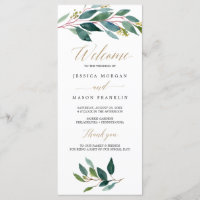 Programa de Bodas de Jardín Verde - Programa de Ce