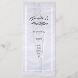 Programa de bodas de la iglesia de la vestimenta b