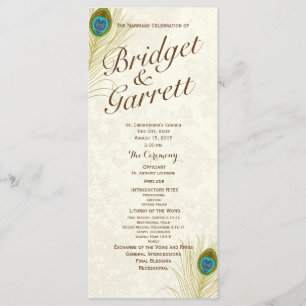 Programa de Bodas de las Plumas de Pavo Real de Or