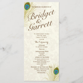 Programa de Bodas de las Plumas de Pavo Real de Or