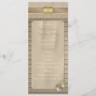 Programa de bodas de leña rústica y cinturón de va