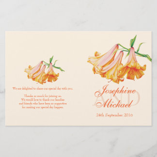 Programa de bodas de Lilies