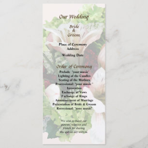 Programa de Bodas de Lilies, Hydrangea y Berries