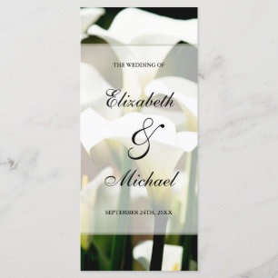 Programa de Bodas de Lirio de Calla Blanca