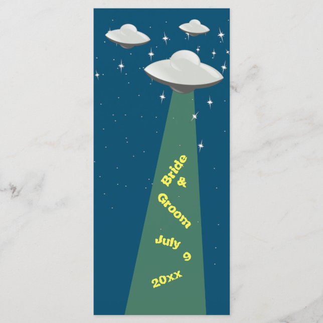 Programa de bodas de los sauditas voladores de cie (Anverso)