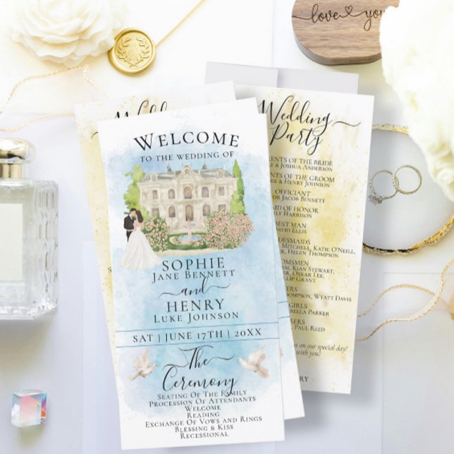 Programa de Bodas de Lujo Elegante Venue Bride Gro (Subido por el creador)
