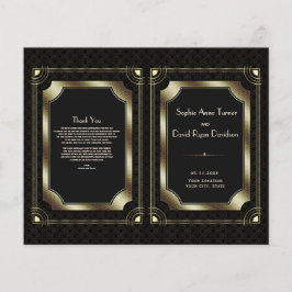 Programa de Bodas de Lujo Oro Grande Gatsby Art De