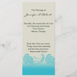 Programa de bodas de mar en arena y agua