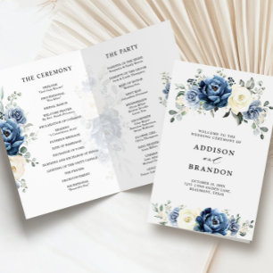 Programa de Bodas de Marfil de la Marina Azul Dust